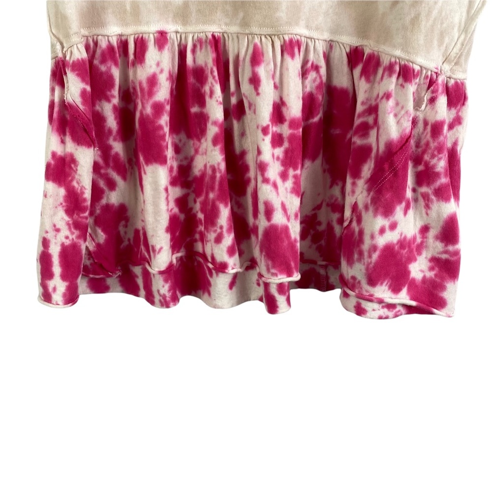 FREE PEOPLE Anytime tank top tie-dye hibiscus pink Extra Small - Picture 5 of 11